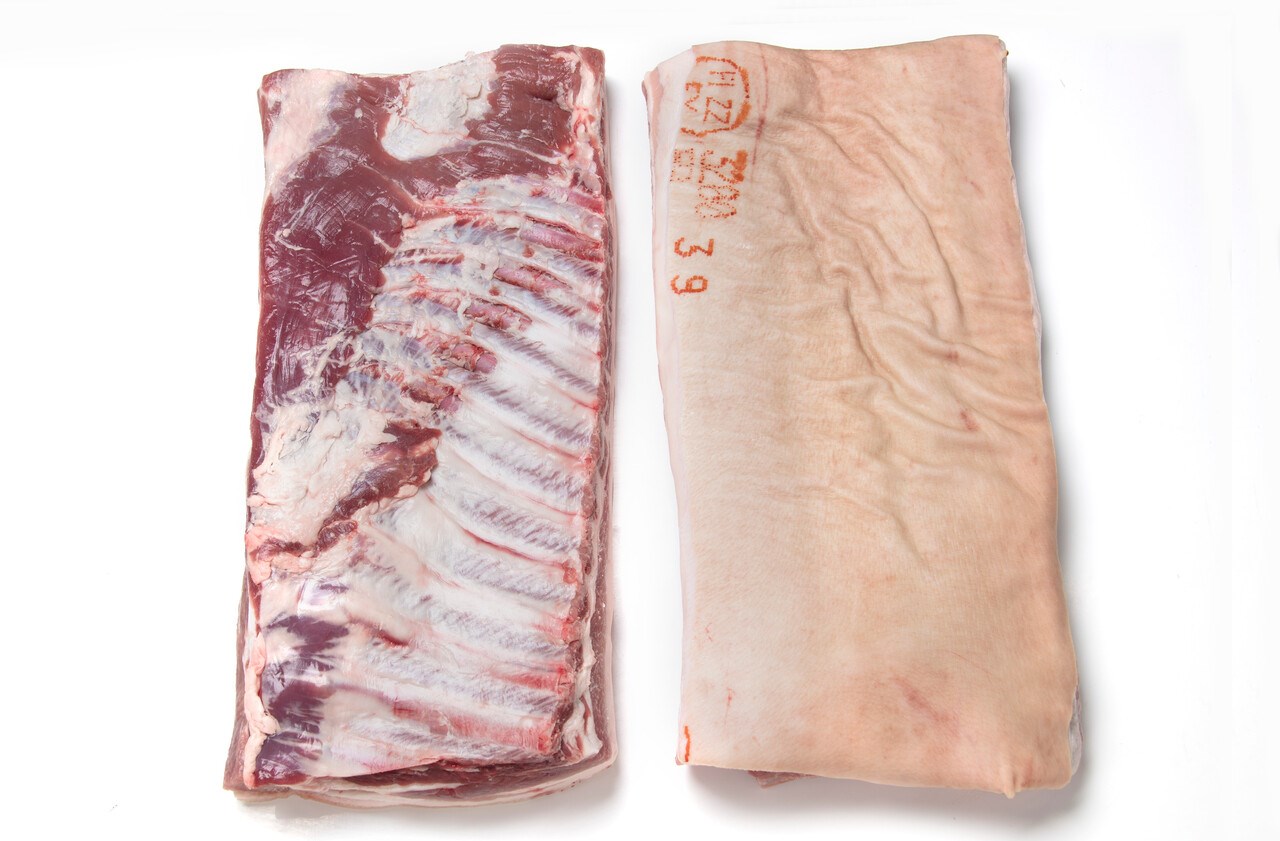 Rind On Bone In Pork Belly Frozen Imported From Poland